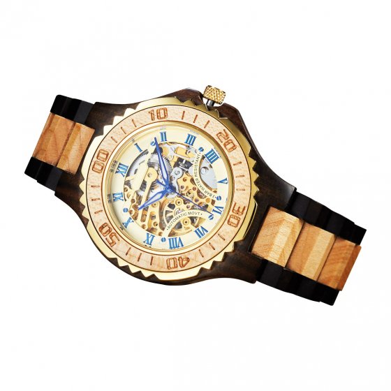 Houten automatisch horloge
