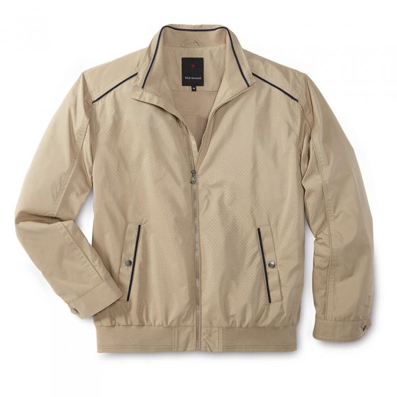 Blouson met perforaties,Beige M | Beige