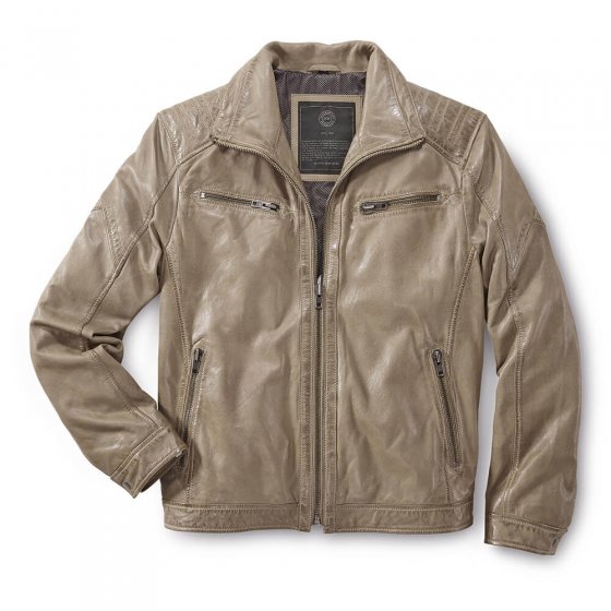 Sportief leren jack 60 | Beige