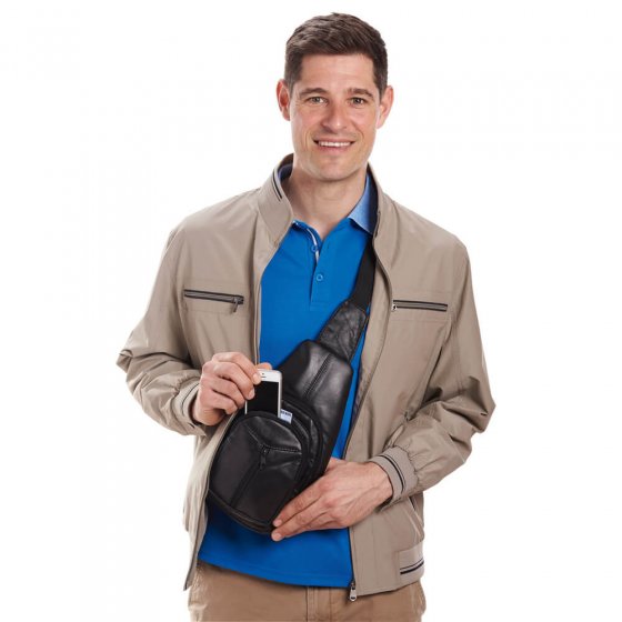 Holstertasje van lamsleer