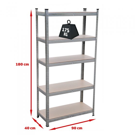 Magazijnstelling 875 kg 