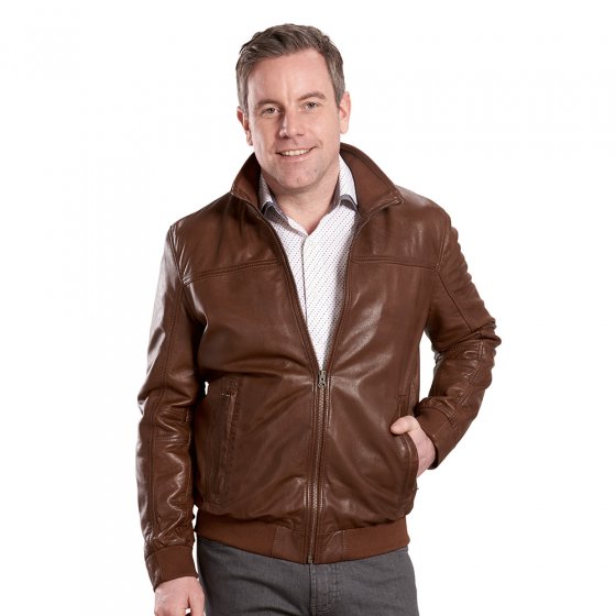 Hoogwaardige blouson van lamsleer 