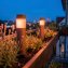 Lampen met vlammotief in houtlook - 3
