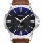 Herenhorloge met zwarte leren band - 3