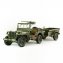 Willys Jeep MB met aanhanger en geschut - 3