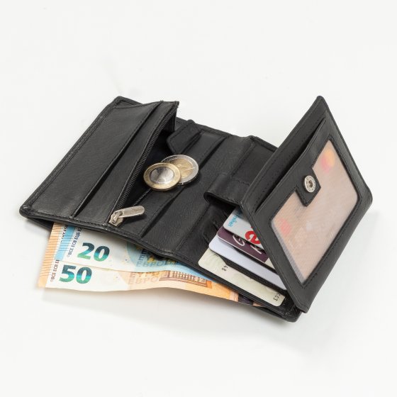 Leren portemonnee met RFID + BOX 