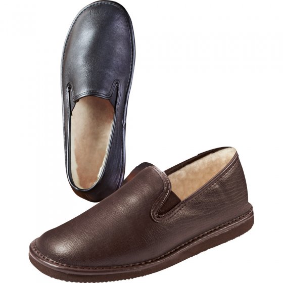 Pantoffel wollen voering,zwart 46 | Zwart