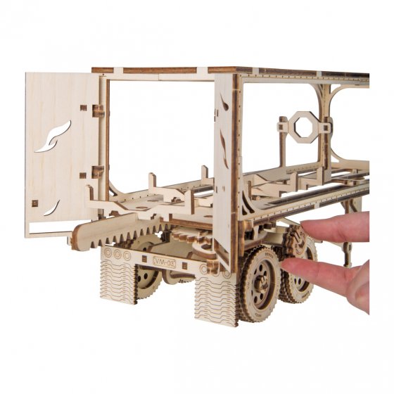 Houten modelvrachtwagen