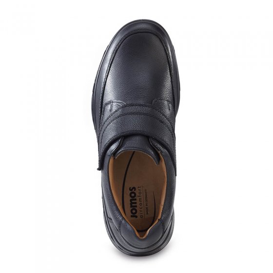 Extra wijde instappers met klittenband 41 | Zwart