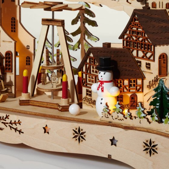 Led-kerstdecoratie 'Winterkirche'