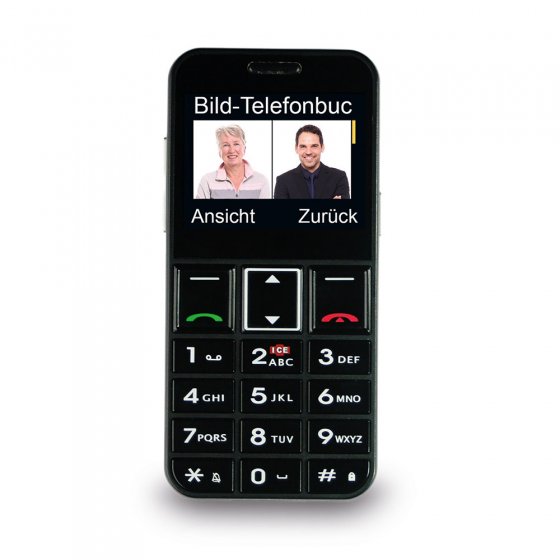 Compacte mobiele telefoon met grote toetsen