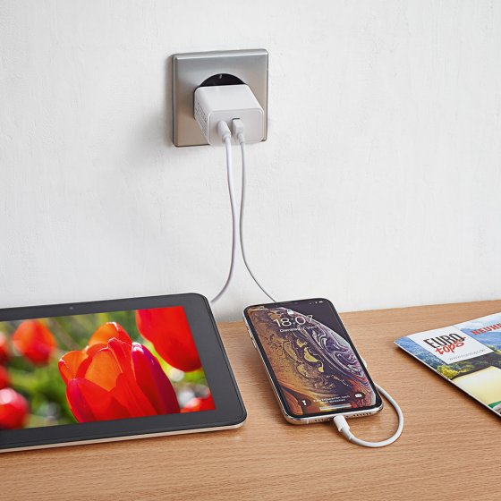 Duo-USB-stopcontactadapter 