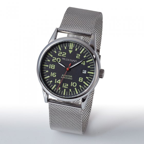 Automatisch 24-uurs horloge 'Aviator' 