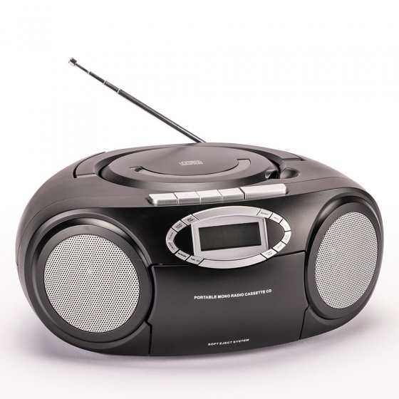 Draagbare cd-speler met cassettedeck 