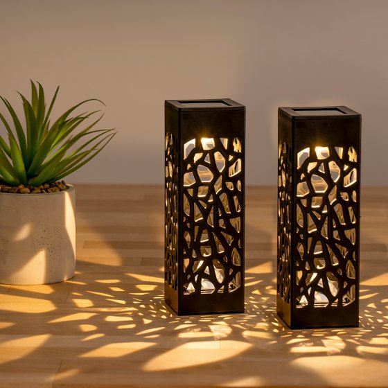 SOLARLAMPEN ’LUMIÉRE’, SET VAN 2 STUKS