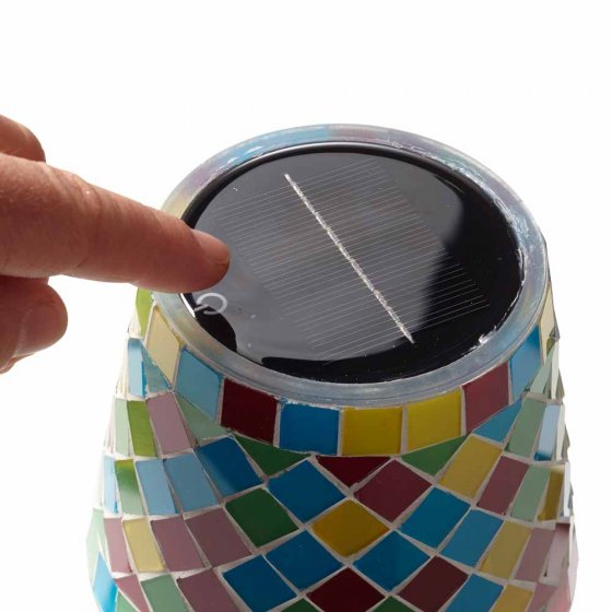 Mozaïektafellamp op zonne-energie 