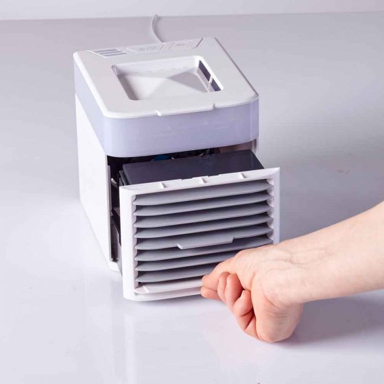 Mini-airco met sfeerverlichting 