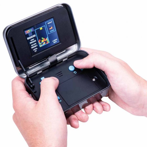 Tetris spelconsole in een blik Tetris spelconsole in een blik