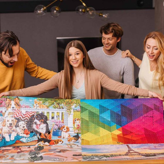 Premiumpuzzel 'Steden boven de wolken' 