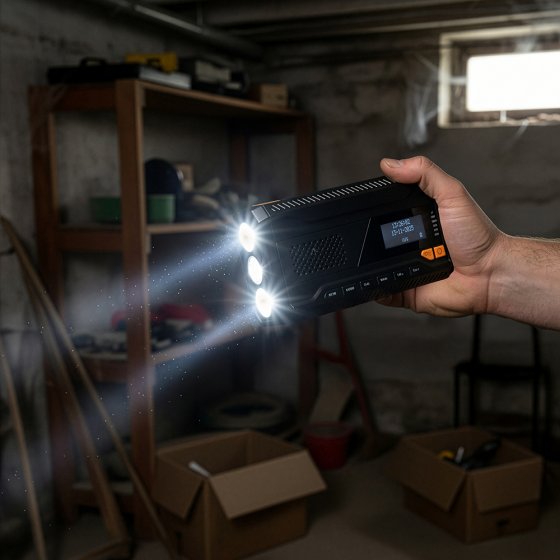 DAB+-radio met handmatige oplader en zonne-energie 