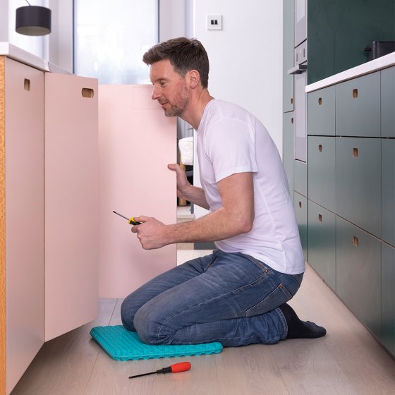 Zitkussen met honingraatstructuur