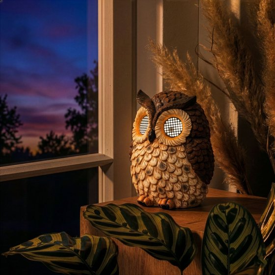 Solar-uil met oogbeweging 