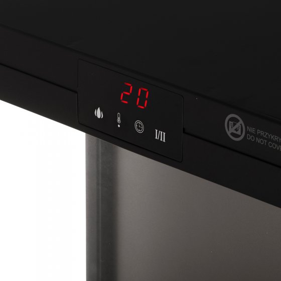 Elektrische haard met verwarming