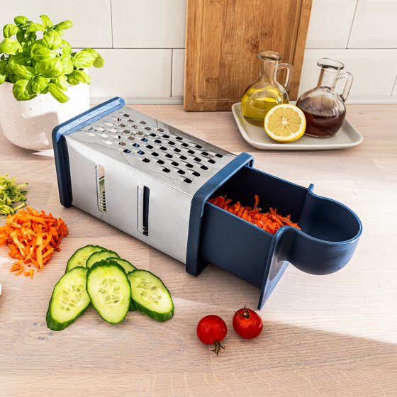 4-in-1 rasp met opvangbakje 