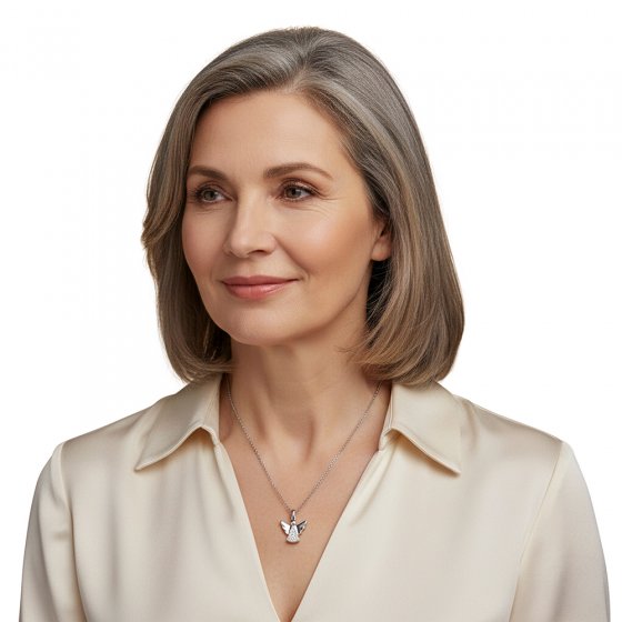 Ketting met engelenhanger 