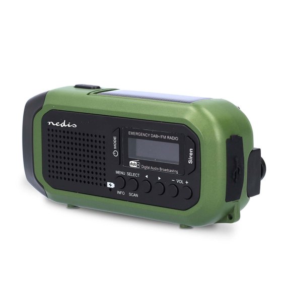 DAB+ Handdynamo- en Solarradio 