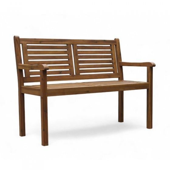 Bank in de rozentuin 