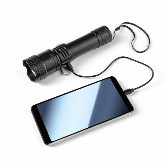 LED-zaklamp op accu 