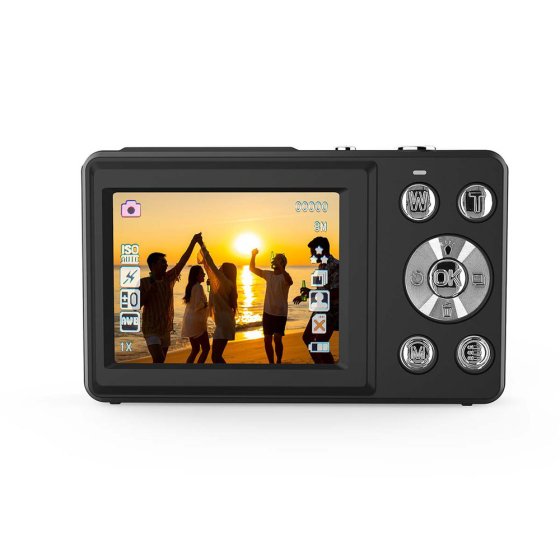 Digitale camera met dubbel scherm 