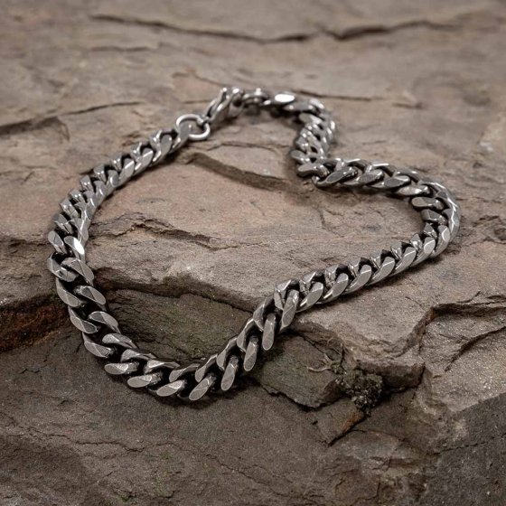 Titaan schakelarmband voor heren 