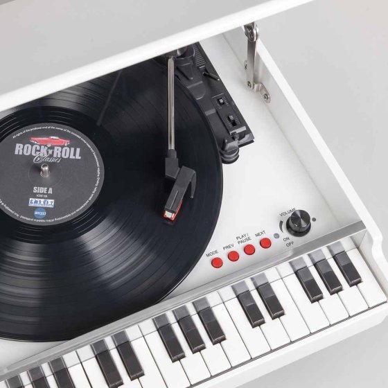 Platenspeler in piano-look 