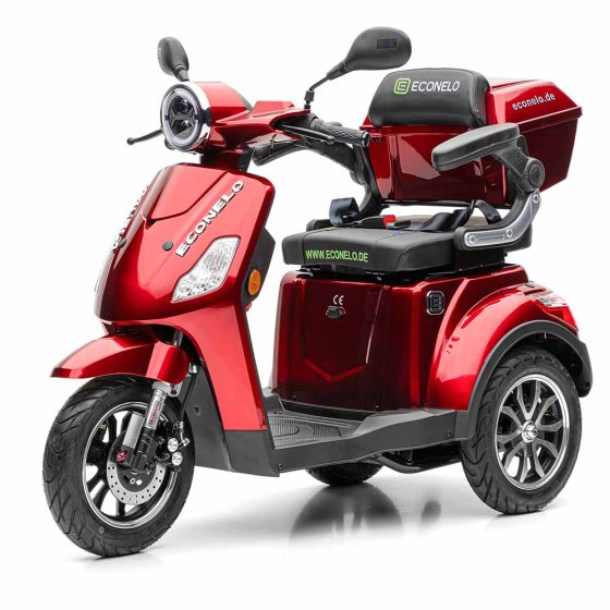 E-Mobil YOGI-IQ, 3 wielen, loodaccu Rood
