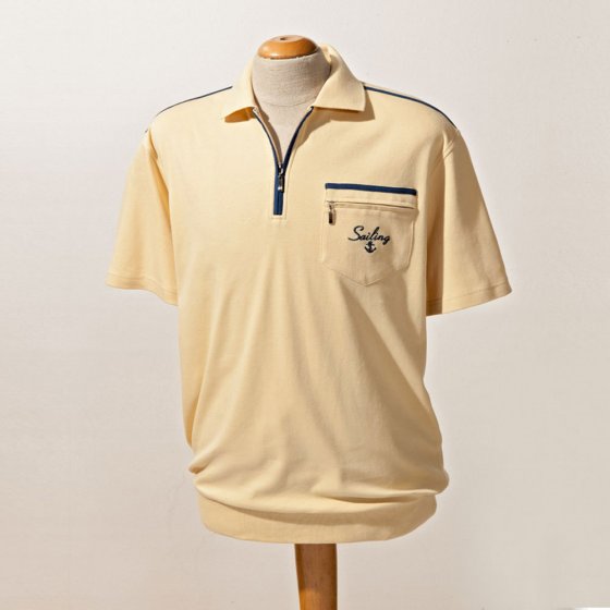 Heren comfort poloshirt, Aqua 