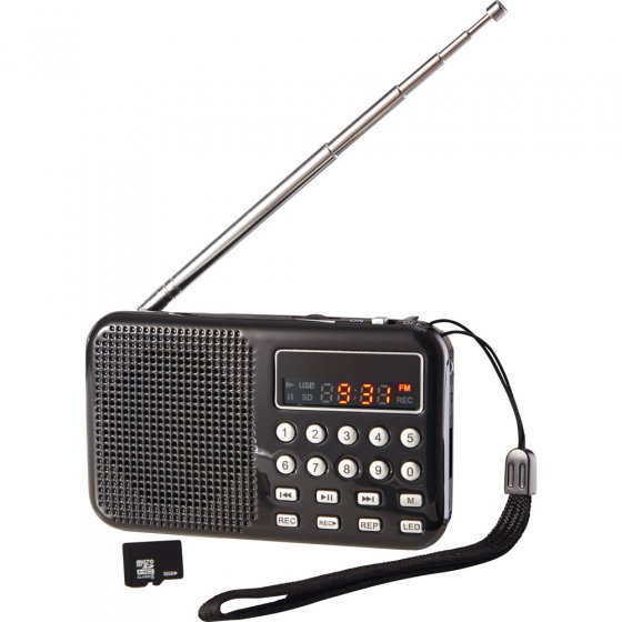 Miniradio met opnamefunctie 