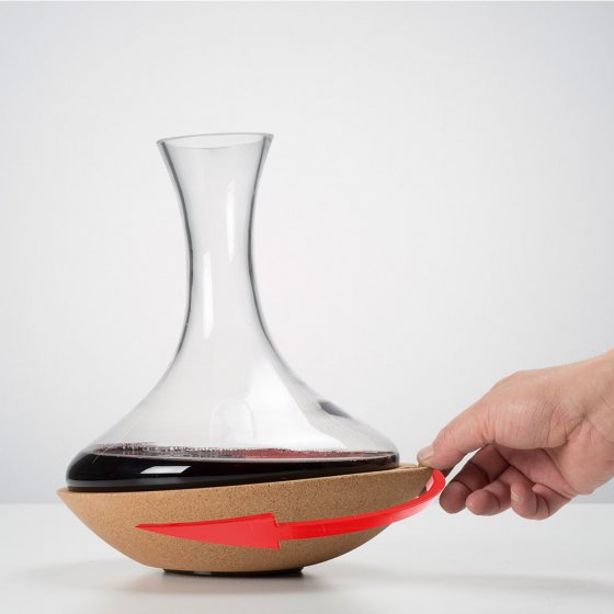 Cirkelvormige decanteerkaraf 