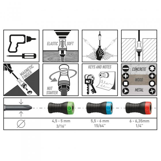 Magnetische schroevenhouder 