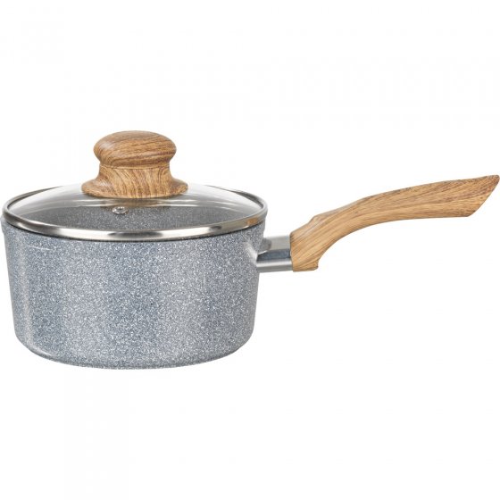 Keramische kook- en braadset in graniet-design 7-dlg. set