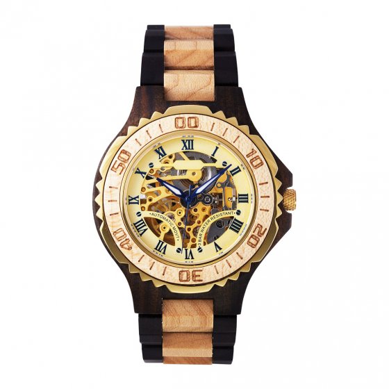 Houten automatisch horloge