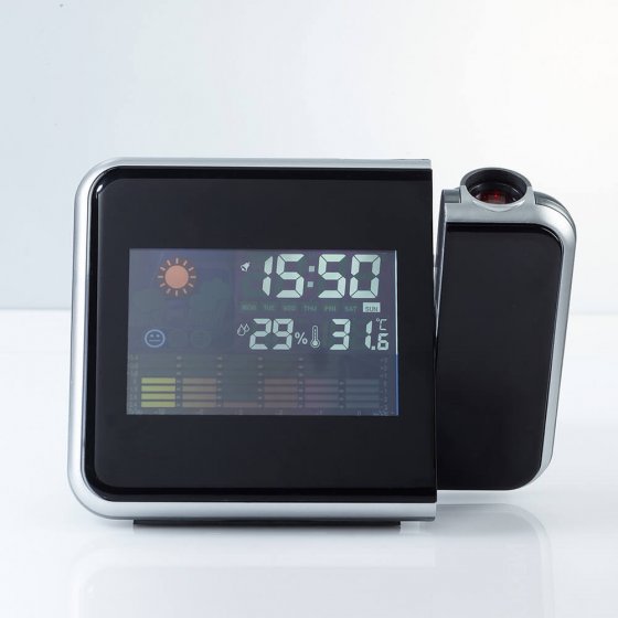 Weerstation met projectieklok