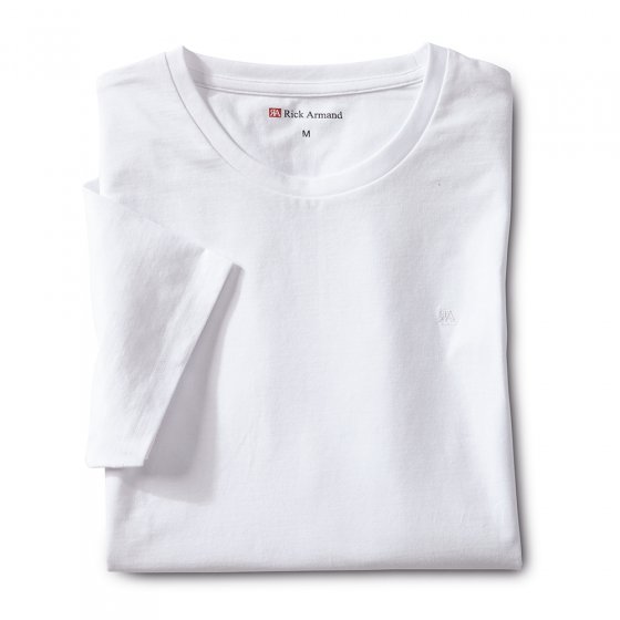 T-shirt in stretchkwaliteit Pak van 3 M | Rood#Lichtblauw#Wit#Wit