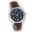 Zonne-energiehorloge met radiografische tijdsaanduiding en leren band - 4