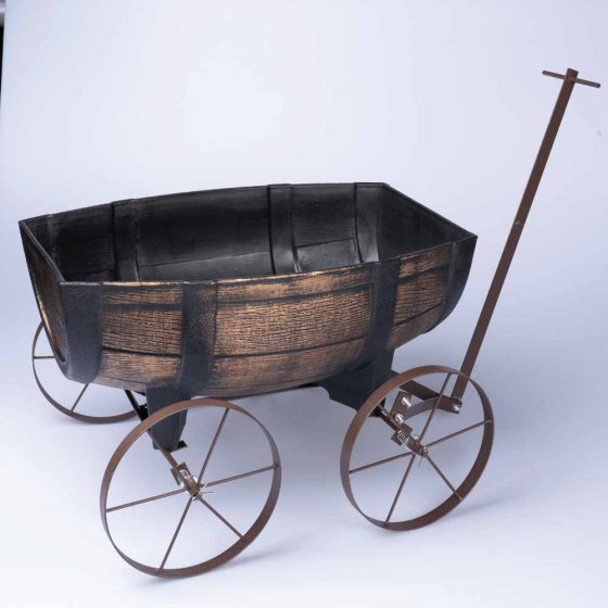 Plantenschotel op wieltjes 