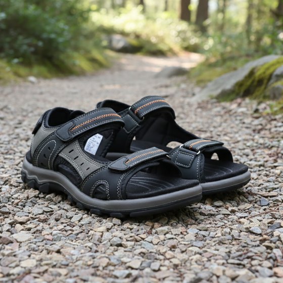 Extra lichte sandalen met klittenband 