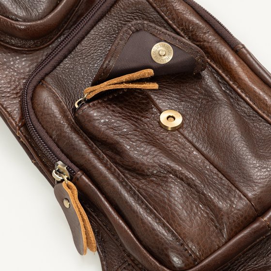 Herren Leder Cross-tas 