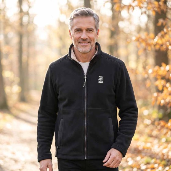 Herenfleecejas Reece 3XL (64/66) | Zwart