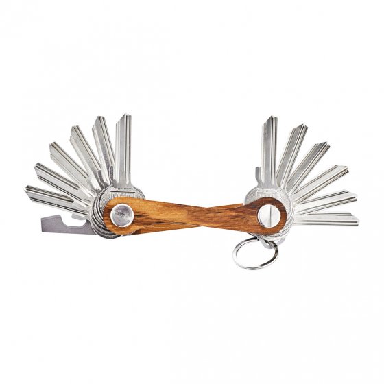 Sleutel-organizer van zebrano-hout